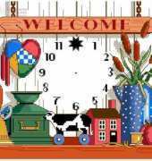 Dimensions 3851 Welcome Clock