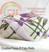 Faby Reilly IRS002-BISC - Purple Iris Biscornu