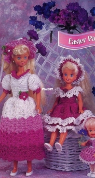 Annies Fashion Doll Crochet Club - Juanita Turner -  FCC10-04 - Easter  Parade