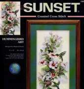 Dimensions - Sunset 13667 Hummingbird Art