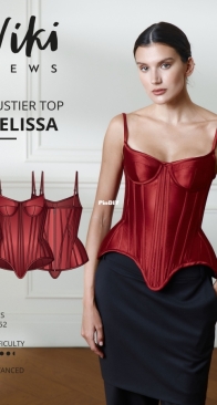 Viki Sews - Belissa Bustier Top - Белисса корсаж - Sizes 34-52 - Russian