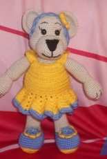 amigurumi süslü ayı