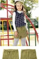 Kids Cabled Shorts by Pierrot (Gosyo Co., Ltd) -Free