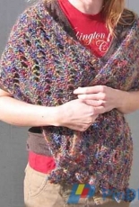 Frilled Party Shawl by Kathy North -Free