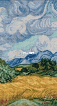 Panna MET-7347 Wheat Field with Cypresses XSD
