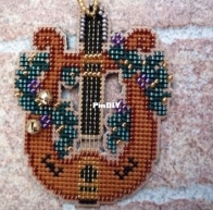 Mill Hill - Lyre Ornament from Just Cross Stitch - July - August 2007 XSD