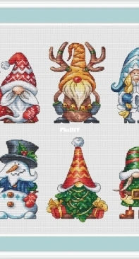 New Years Christmas Gnomes  by Elena Lartsova