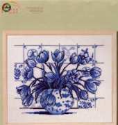 Permin of Copenhagen 70-6311 Blue Tulips