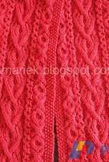 Saint Albans Valentine Cable Scarf & Mitts by SmarieK/ Smariek Knits-Free