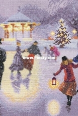 Heritage Crafts JCXS1418 Christmas Skaters