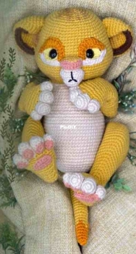 Crocheteriapoa - Priscilla Luiz - Bebe Leão - Baby Lion - Portuguese
