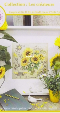 Les Brodeuses Parisiennes LBP - Etude aux Tournesols - Study Sunflowers XSD