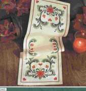 Ateljé Margaretha (Idena) 1665 - Tablerunner Rosita by Elisabeth Nilsson