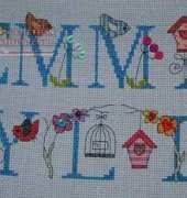 Finished with my nieces name now I just need to get it framed