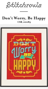 Stitchrovia CSR 00089 - Don’t Worry, Be Happy by Emma Congdon PCS + XSD