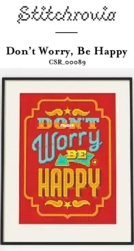 Stitchrovia CSR 00089 - Don’t Worry, Be Happy by Emma Congdon PCS + XSD