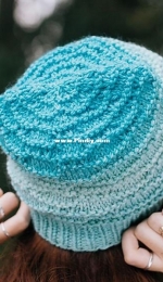 Wave Pool Beanie by Emily Kintigh-Free