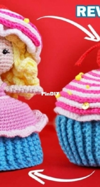 Candy Yarn Shop - Kseniia Semeliak - Reversible Muffin Toy