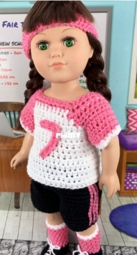 Adoring Doll Clothes - Pamela Barton - Soccer Uniform for 18in Doll