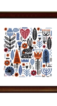 Little Polish Needle - Scandinavian Forest with a Hare
