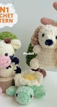 JasminDiazByJasmin _ Cow, Daisy Turtle, Pig, Duck, Puppy
