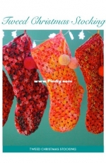 Sarah London - Tweed Christmas Stocking