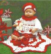 Mary Maxim - No.99694N- christmas doll outfit