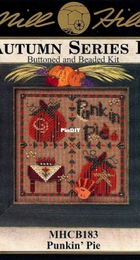 Mill Hill - Autumn Series IX - Buttoned and Beaded Kit MHCB183 Punkin Pie
