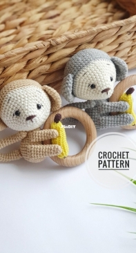 Fairy Toys by Inna Chi - Inna Chi Hm - Inna Chibinova / Chybinova - Little Monkey with Banana