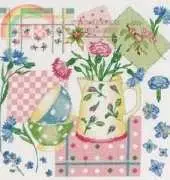 DMC BK865 - Small Kitchen with Flowers