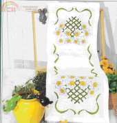 Ateljé Margaretha (Idena) - 1814 Löpare Pingstliljor Tablerunner Lilies