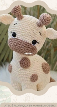 Atelie Floraqua - Manuela Oberg - Gina the Giraffe - Girafa Gina - Portuguese