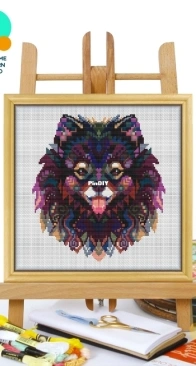 Awesome Pattern Studio - CS1128 - Mandala Dog XSD