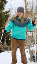 Diamond Ice Icelandic Sweater #9501 by Nadia Severns-Free