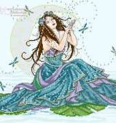 The Water Goddess by Joan Elliott from Cross Stitch Collection 181 (pat)