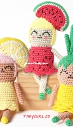 Tiny Curl Shop - Kristina Turner - Amigurumi Fruit Girls - Free