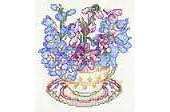 The Vermillion Stitchery 2011 Teacup Posies - July - Free