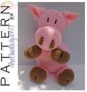 Fiber Doodles - K4TT - Piggy pillow pal