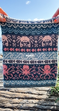 Ocean Doodle Cowl Infinity Style by Jamie Lomax - Pacific Knit Co.