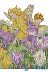 Flower Fairies - The Crocus Fairies from The World of Cross Stitching TWOCS 164 XSD