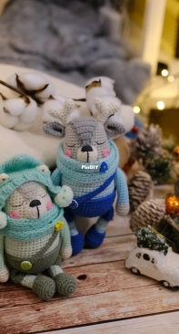 Ami Toys Shop - Elena Khokhlova - Deer William and Bear Thomas