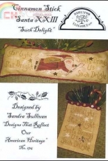 Homespun Elegance - CINNAMON STICK SANTA 23: SUCH DELIGHT