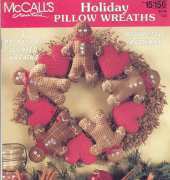 McCalls Holiday Pillow Wreaths