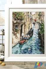 Venice scene by Michael Swanson from Cross Stitch Gold 129