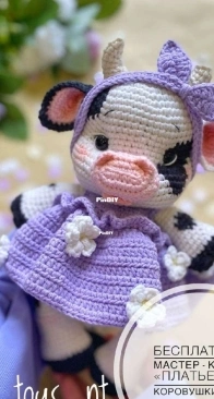 Baby toys nt - Nadezhda Pankova - Надежда Панкова - Dress for Asya the Cow - Платье для коровушки Аси - Russian - Free
