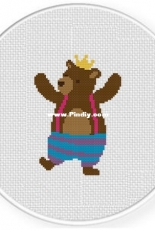 Daily Cross Stitch - Party Bear