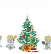 Dimensions 7955 Angels Tree Skirt