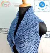 Be A Crafter - Maz Kwok - Crochet shawl cir collar vest - Free