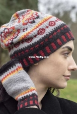 Indian Summer Slouch hat and Mitts by Sheila Joynes - Free