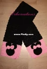 crochet minnie scarf